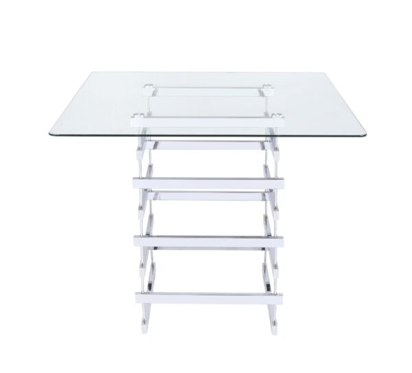 Counter - Height Table Glass - White