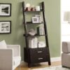 Etagere Bookcase Ladder 4 Tier - Espresso - Image 2