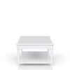 Cocktail Table With Two Storage Drawers And Casters - White - Image 5