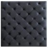 Elegant Traditional Upholstered Ottoman For Living Spaces - Black - Image 3