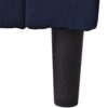 Mid-Century Modern Linen Corner Lounge Chair, Upholstered Indoor Chaise Lounge, Sleeper Sofa Bed - Blue - Image 12