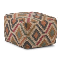 Johanna - Square Pouf - Multicolor