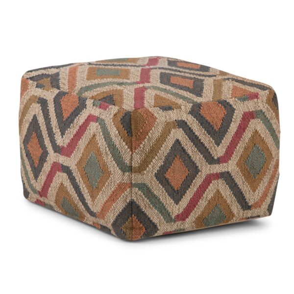 Johanna - Square Pouf - Multicolor
