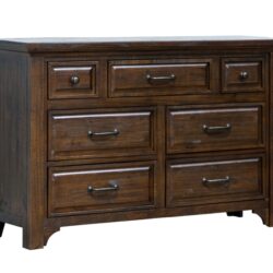 Verna - 7 Drawer Dresser - Brown