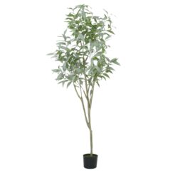 Artificial Eucalyptus Leaves Bonsai - Green