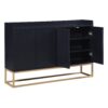 Modern Sideboard Elegant Buffet Cabinet With Large Storage Space For Dining Room, Entryway - Black - Image 11
