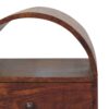 Dome Bedside Table - Brown - Image 7