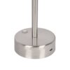Elegance Rechargeable LED Table Lamp LED Touch Switch - Brushed Nickel / Silver - Image 2