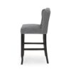 Solara - Fabric Tufted Counter Stool With Nailhead Accents (Set of 2) - Charcoal - Image 7