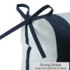 2 Piece High Back Chair Cushion Set Tufted Patio Or Rocking Chair Cushions For Garden Or Porch - Blue Stripe - Image 7