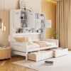 Twin Size Daybed With 2 Drawers And All In One Cabinet And Shelf - White - Image 19