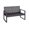 Modern 4 Piece Patio Furniture Set With Acacia Wood Table Top And Beige Cushions - Brown - Image 22
