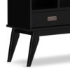 Draper - Mid Century Wide Bookcase And Storage Unit - Black - Image 11