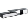 Modern, Minimalist Rectangle Extendable TV Stand, TV Cabinet With 2 Drawers And 1 Cabinet For Living Room, Up To 100" - Black - Image 10