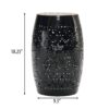 Boho Mosaic Side Table With Ceramic Tile Top - Black - Image 3
