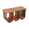 Triple Open Style Coffee Table - Beige / Brown - Image 4