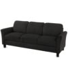 3 Seat Sofa Living Room Sofa - Black - Image 2
