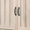 Corby - Oak Finish 3 - Door Shoe Cabinet - Dusty Gray - Image 3