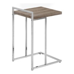 Accent Table C - Shaped, Contemporary And Modern - Taupe