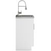 Hennessy - Deluxe Laundry Cabinet & Faucet And Stainless Steel Sink - White - Image 3