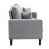 Modern Upholstered 2 Piece Sofa Set With 3 Seater And 2 Seater For Living Room - Light Gray - Image 11