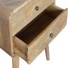 Curved Bedside Table - Oak - Image 6