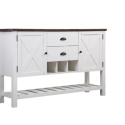 Mountina - 2 Drawer Server - Brown / White