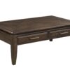 Traditional Cocktail Table With Storage - Mahogany - Image 2