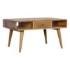 Curved Coffee Table - Oak - Image 3