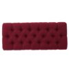 Hilton - Ottoman Bench With Button Tufting And Half - Circle Legs - Red - Image 8