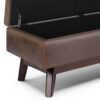 Owen - Rectangular Storage Ottoman - Distressed Chestnut Brown - Image 5
