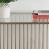 Oaklie - Clear Glass Top Sofa Table - Champagne - Image 3