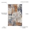Fenix - Accent Rug - Ivory / Blue - Image 3