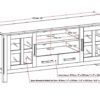 Kitchener - 60" Wide TV Media Stand - White - Image 9