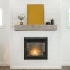 72" Rustic Wood Fireplace Mantel, Wall-Mounted & Floating Shelf For Home Decor - Gray - Image 4