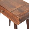 Mini Dressing Table With Foldable Mirror - Walnut - Image 10