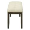Bench, Rectangular, Hallway, Upholstered, Transitional - Cream - Image 3