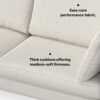 Ava - Mid Century Sofa, Upholstered - Cream - Image 13