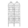 2 Pack Metal Garden Rustproof Trellis For Climbing Plants Outdoor Flower Support - Black - Image 11