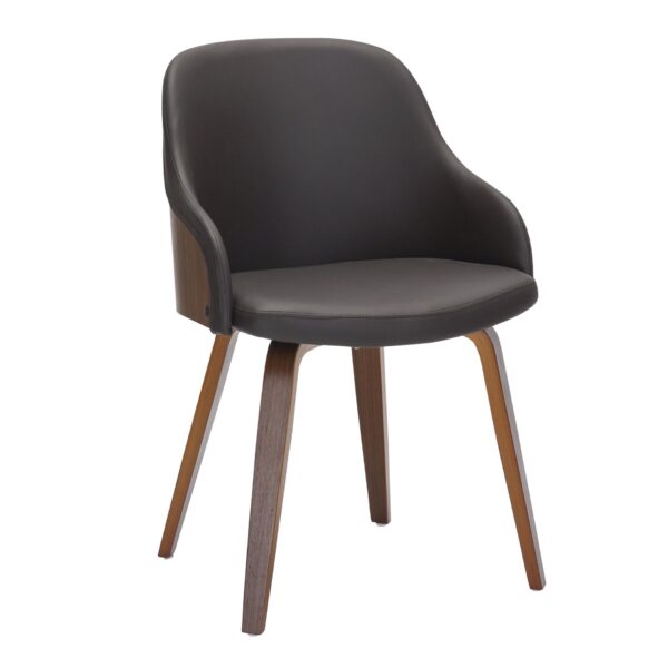 Bacci - Mid-Century Modern Dining / Chair - Walnut / Brown