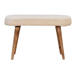 Boucle Nordic Bench - Cream