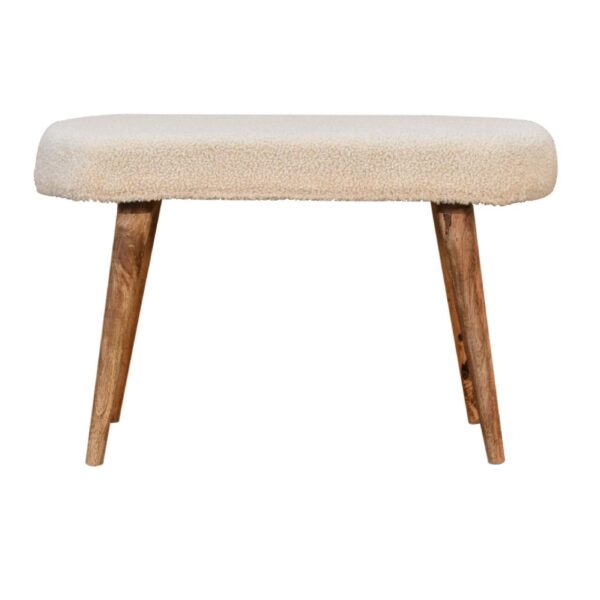 Boucle Nordic Bench - Cream