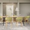 Lowell - Bentwood Dining Chair - Acid Green / Light Brown - Image 9