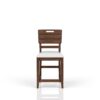 Casual Counter Stool Contrasting Upholstered Seat (Set of 2) - Brown - Image 6