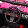 12V7A*2 30W*4 Four-Wheel Drive Leather Seat One Button Start, Forward And Backward, High And Low Speed, Music, Front Light, Power Display, Two Doors Can Open, 2.4G R / C, Seat Belt Four Wheel Absorber - Pink - Image 18