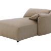 Veata - Suede Sectional Sofa With Right Hand Facing Chaise - Light Brown - Image 4