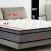 12" Twin Hybrid Mattress A Box, Pillow Top Bed Cushion With Gel Infused Memory Foam, Breathable And Hypoallergenic, Medium Firm For Lumbar Support - White / Gray - Image 6