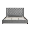 Manhattan - Shelter King Platform Bed Frame - Opal Gray - Image 4