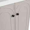 Contemporary Freestanding Bathroom Vanity With 2 Soft Close Cabinet Doors, Excluding Sink - Khaki - Image 15