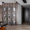 Room Photo Frames Screen Divider Screens, 3 Panel Decorative Screen With Photo Frames, Antique Mirror, Candle Stick - Black - Image 5